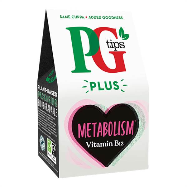 PG Tips Plus Metabolism Black Tea Bags Imported